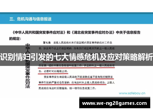 识别情妇引发的七大情感危机及应对策略解析